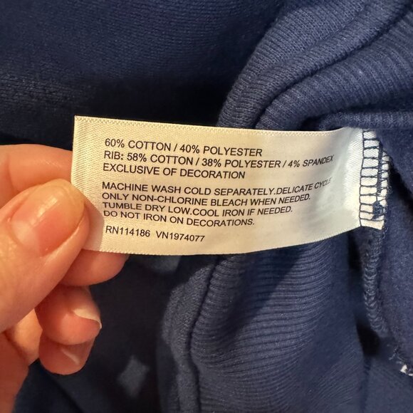 Prince Men's Embroidered Pickleball Navy Hooded Sweatshirt Medium NWT - Picture 5 of 6